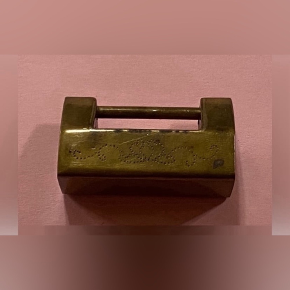 Vintage Brass Padlock #7986 NO KEY